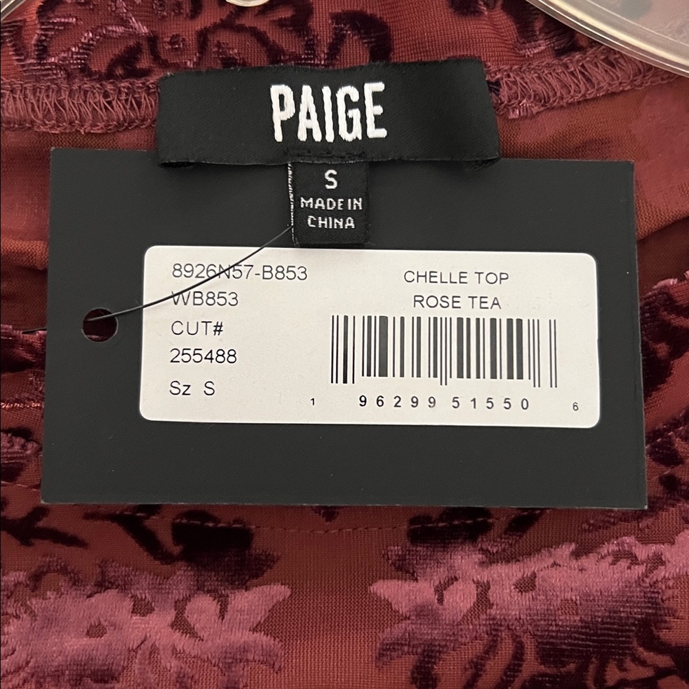 Paige Chelle Burnout Velvet Top - Picture 3 of 3
